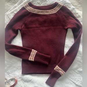 American Eagle, Fair Isle Sweater, Cotton Wool Blend, size XS